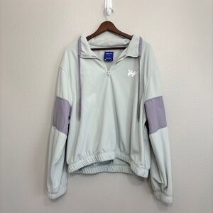 Without Walls Fleece Sweatshirt Women’s Size Large Light Blue Purple Pullover